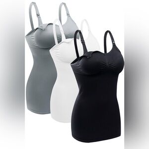 Elegant Black Women's Breastfeeding Tops